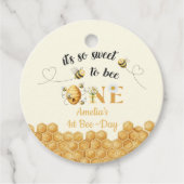 It's So Sweet To Bee 1st Birthday Geschenkanhänger (Vorderseite)