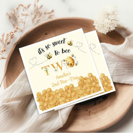It's So Sweet To Bee 2nd Birthday Serviette