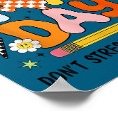 It's Staar Day Don't Stress Do Your Test Day Motiv Poster (Ecke)