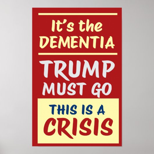 IT'S THE DEMENTIA | RY | Protest Poster (Vorne)