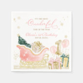 It's The Most Onederful Time of the Year Birthday Serviette (Vorderseite)