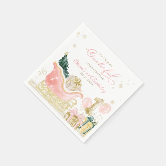 It's The Most Onederful Time of the Year Birthday Serviette (Ecke)