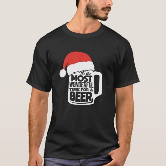 It's The Most Wonderful Time For A Beer Christmas T-Shirt (Vorderseite)
