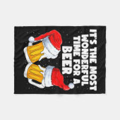 It's The Most Wonderful Time For A Beer Lover Chri Fleecedecke (Vorderseite (Horizontal))