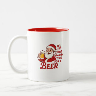 It's the Most Wonderful Time for a Beer Mug Zweifarbige Tasse
