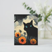 Its the most wonderful time of the year black cat postkarte (Stehend Vorderseite)