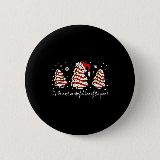 It's The Most Wonderful Time Of The Year Christmas Button (Vorderseite)
