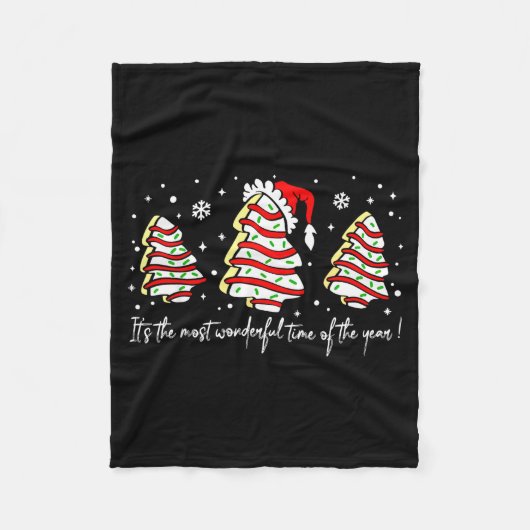 It's The Most Wonderful Time Of The Year Christmas Fleecedecke (Vorderseite)