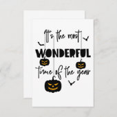 It's the Most Wonderful Time of the Year Halloween Dankeskarte (Vorne/Hinten)