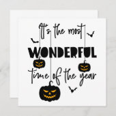 It's the Most Wonderful Time of the Year Halloween Einladung (Vorne/Hinten)