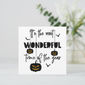 It's the Most Wonderful Time of the Year Halloween Einladung (Stehend Vorderseite)
