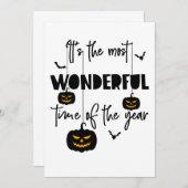 It's the Most Wonderful Time of the Year Halloween Einladung (Vorne/Hinten)
