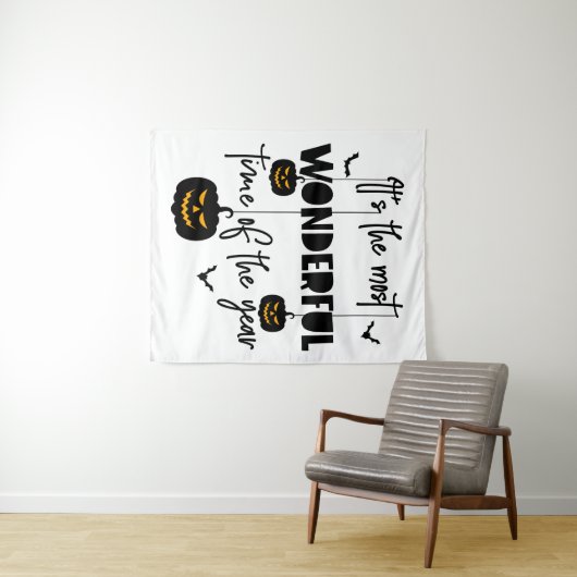 It's the Most Wonderful Time of the Year Halloween Wandteppich (Beispiel (Horizontal))