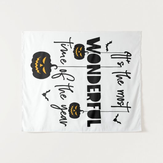 It's the Most Wonderful Time of the Year Halloween Wandteppich (Vorderseite (Horizontal))