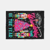 It's The Most Wonderful Time Of The Year Nk Nutcra Fleecedecke (Vorderseite (Horizontal))