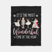 It's The Most Wonderful Time Of The Year Nutcracke Fleecedecke (Vorderseite)
