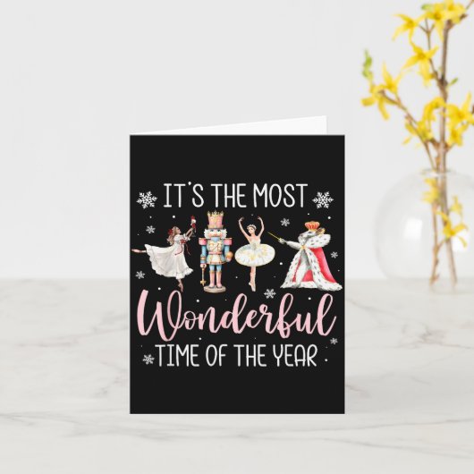 It's The Most Wonderful Time Of The Year Nutcracke Karte (Gelbe Blume)