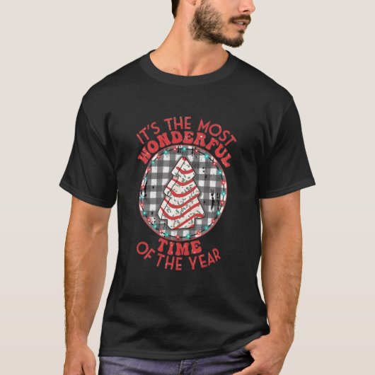 Its The Most Wonderful Time Of The Year Tree Cake T-Shirt (Vorderseite)