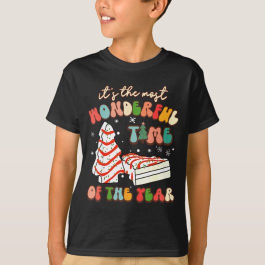 It's The Most Wonderful Time Of The Year Tree Cake T-Shirt (Vorderseite)