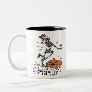 It's The Most Wonderful Time Of The Years Pumpkin Zweifarbige Tasse