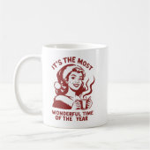 It's The Most Wonderful Time Snarky Christmas Kaffeetasse (Links)