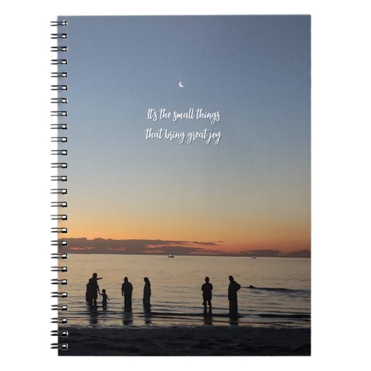 "It's The Small Things That Bring Great Joy" Notizblock (Vorderseite)