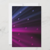 It's time to Party | Disco Birthday Theme Einladung (Rückseite)