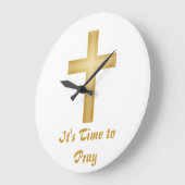 It's Time to Pray Große Wanduhr (Winkel)