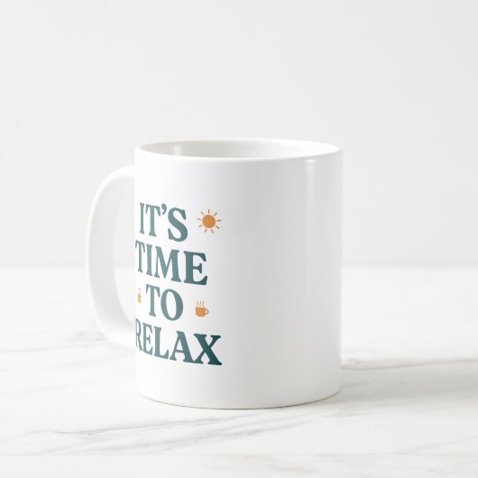 It's Time to Relax  Kaffeetasse (Vorderseite Links)