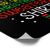 It's Too Hot For Ugly Christmas Funny Xmas Men Wom Poster (Ecke)