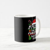 It's Too Hot For Ugly Christmas Shirt Funny Xmas M Kaffeetasse (VorderseiteRechts)