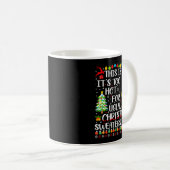 It's Too Hot For Ugly Christmas Sweaters Giraffe L Kaffeetasse (VorderseiteRechts)