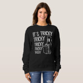 Its Tricky Ghost Boo  Halloween Custome Men Women Sweatshirt (Vorne ganz)
