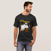 It's Tricky Tricky Tricky Funny Ghost Boo Hallowee T-Shirt (Vorne ganz)