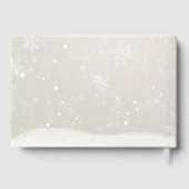 Its Twins Winter Wonderland Penguin Baby Shower Gästebuch (Rückseite)