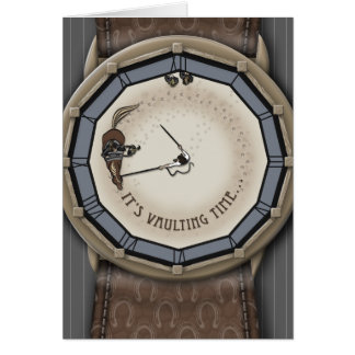 "It's Vaulting Time"-Karte