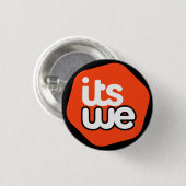 It's We - parody logo - button (Vorne & Hinten)