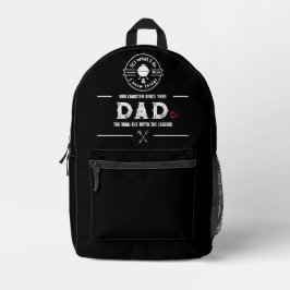 It's What I Do I Smoke Meat Funny Dad BBQ Heart Bedruckter Rucksack