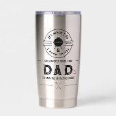 It's What I Do I Smoke Meat Funny Dad BBQ Heart Thermobecher (Rückseite)