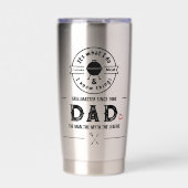 It's What I Do I Smoke Meat Funny Dad BBQ Heart Thermobecher (Vorderseite)