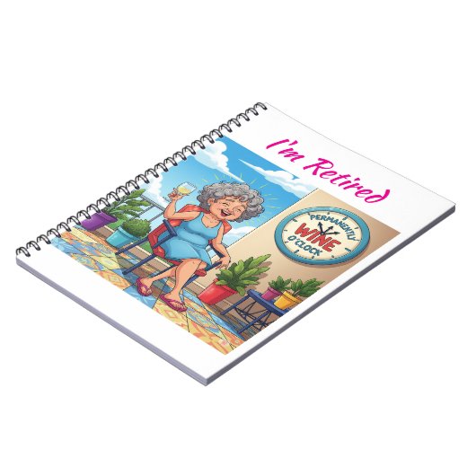 It's Wine O'Clock Notizblock (Linke Seite)