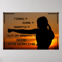 "It's Working" Positive Wall Art Poster