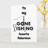 IT'S YOUR BIRTHDAY *MY FAVORITE FISHERMAN** KARTE (Gelbe Blume)