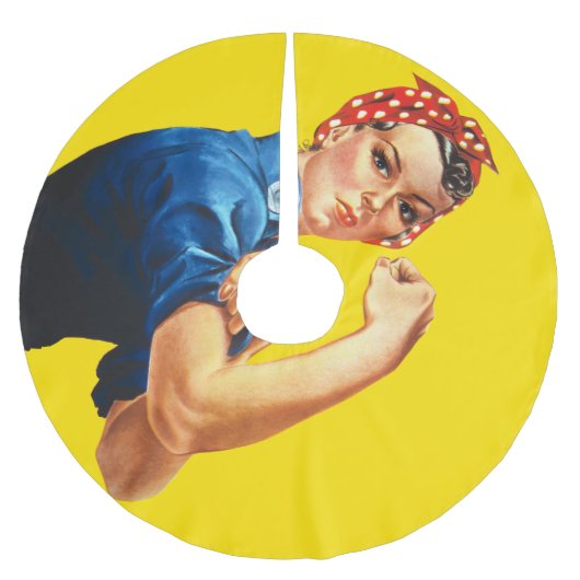 It's Your Custom Rosie Party on a Polyester Weihnachtsbaumdecke (Vorderseite)