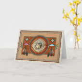 Itsee'tsoli~Red band Falken an Karte (Gelbe Blume)