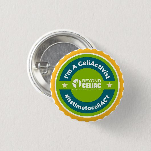 #ItsTimeToCeliACT Knopf Button (Vorne & Hinten)