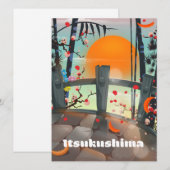 Itsukushima Japan Reiseplakat (Vorne/Hinten)