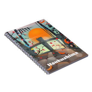 Itsukushima Japan Reiseplakat Notizblock