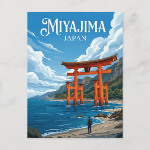 Itsukushima-Schrein Japan Postkarte