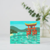 Itsukushima Shrine Postcard Feiertagspostkarte (Stehend Vorderseite)